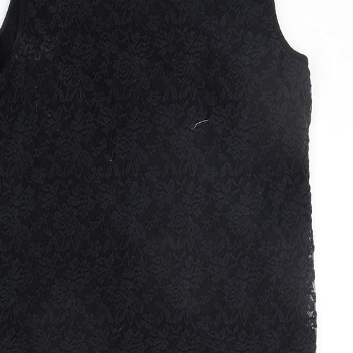 Preworn Womens Black   Basic Tank Size 18