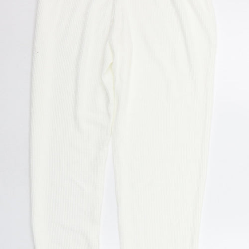 F&F Womens White   Jogger Trousers Size S L29 in