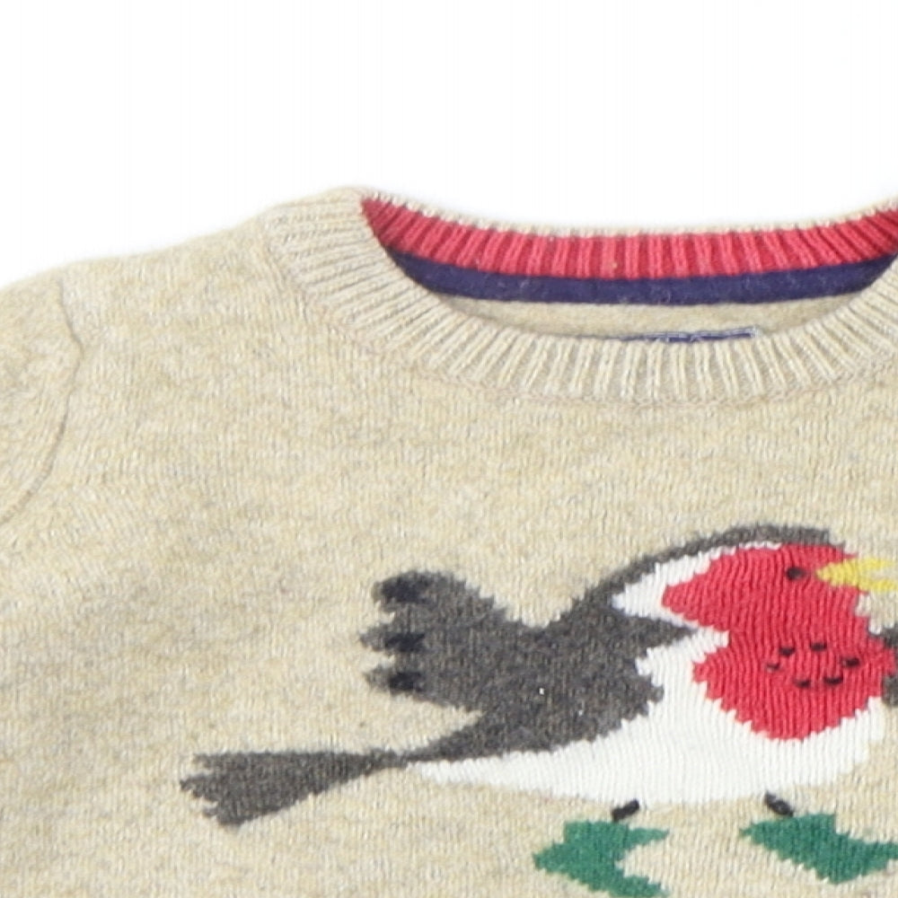 Joules Boys Beige   Pullover Jumper Size 9-10 Years  - Robin