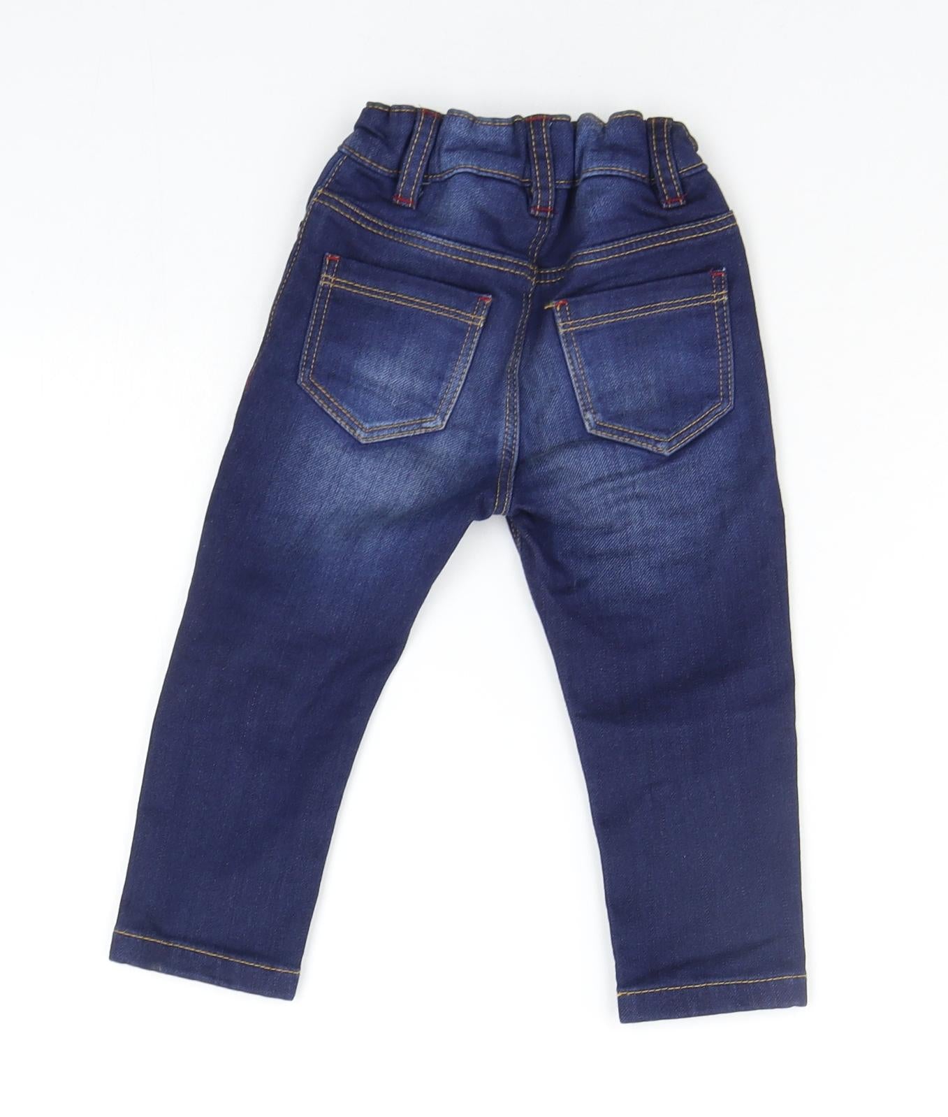 Marks and Spencer Baby Blue   Cargo Jeans Size 12-18 Months