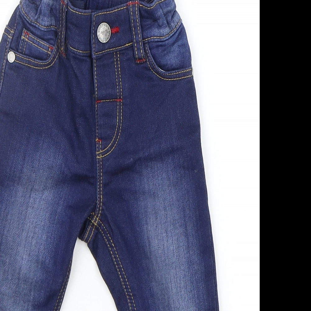 Marks and Spencer Baby Blue   Cargo Jeans Size 12-18 Months