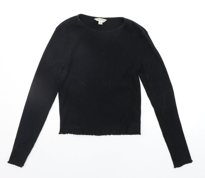 Miss Selfridge Womens Black Pullover Jumper Size 12