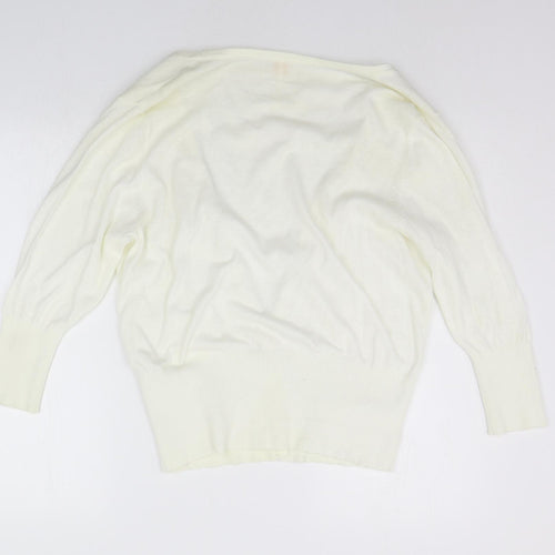 NEXT Womens White   Cardigan Jumper Size 20