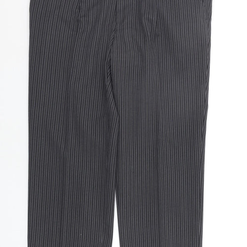 Maggee Womens Grey Striped  Trousers  Size 38 in L29 in