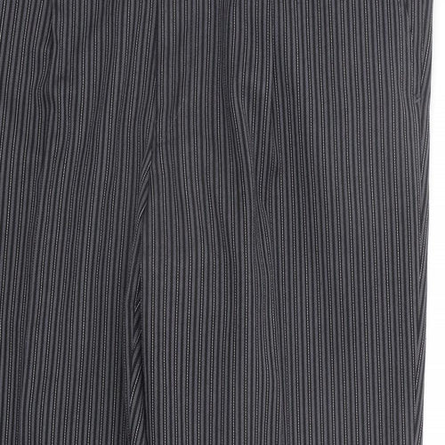 Maggee Womens Grey Striped  Trousers  Size 38 in L29 in
