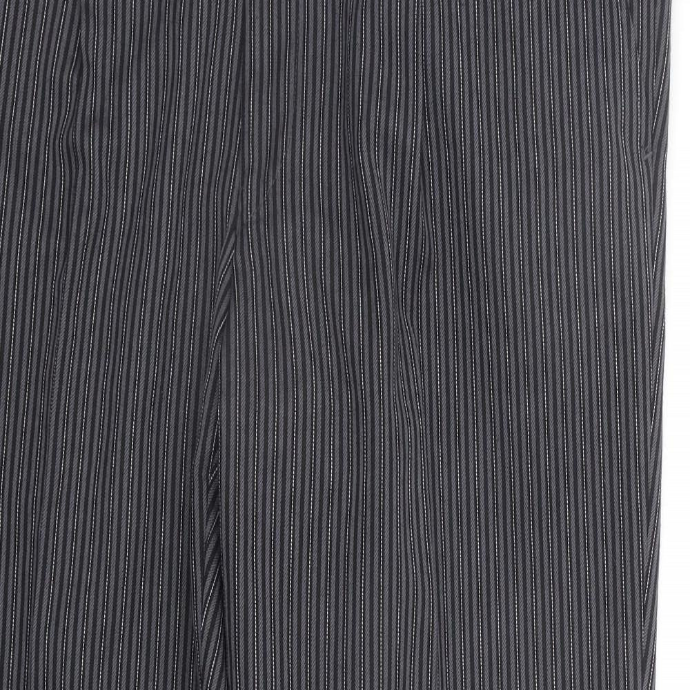 Maggee Womens Grey Striped  Trousers  Size 38 in L29 in