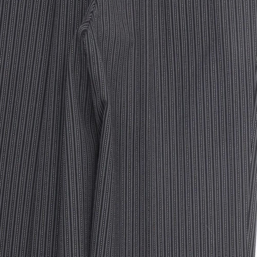 Maggee Womens Grey Striped  Trousers  Size 38 in L29 in
