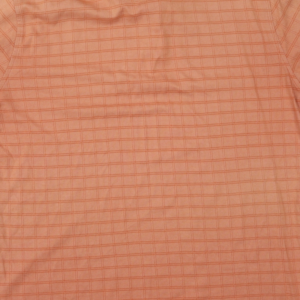Van Heusen Mens Orange    Polo Size M