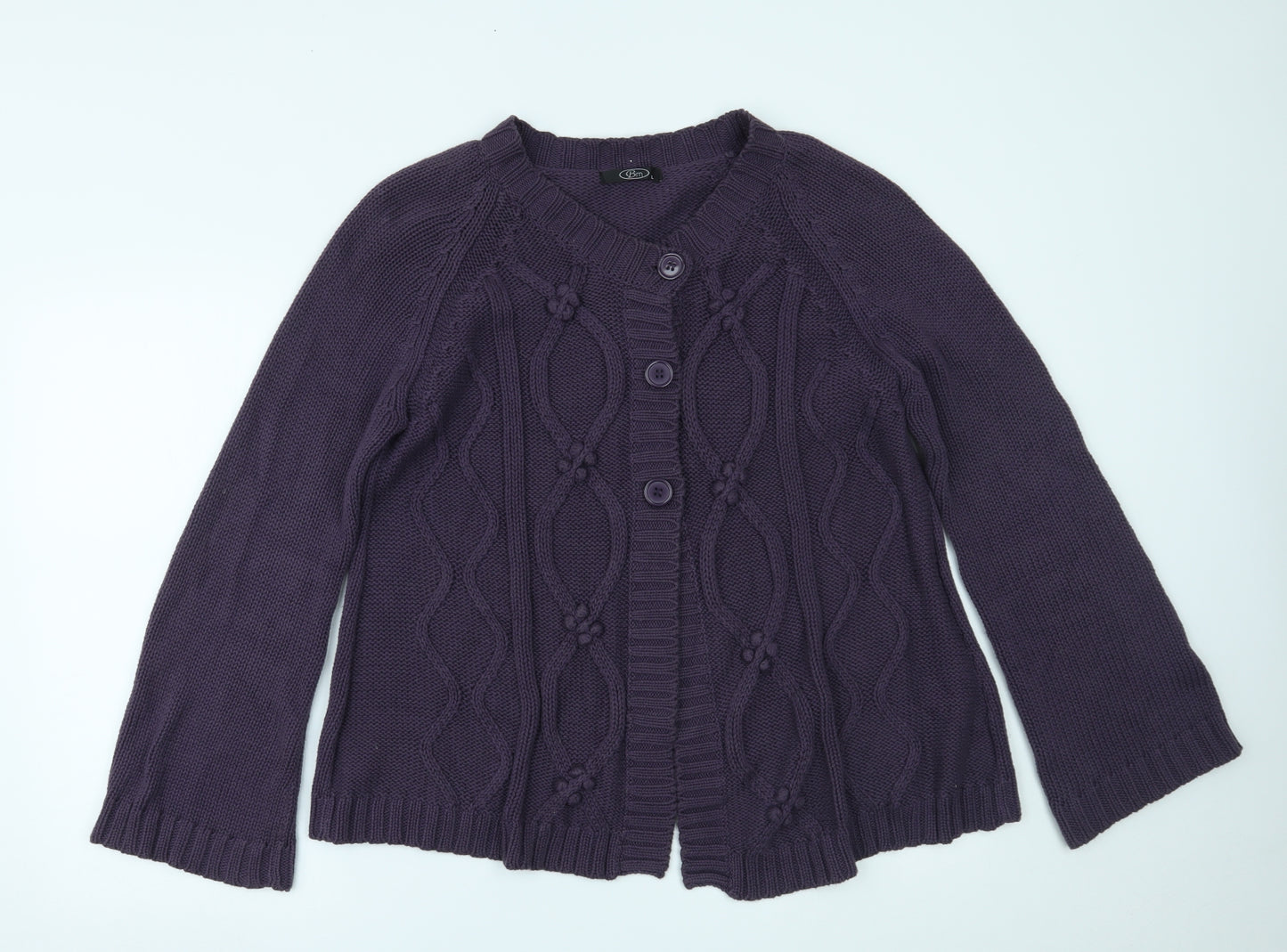 BM Womens Purple   Cardigan Jumper Size L