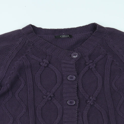 BM Womens Purple   Cardigan Jumper Size L