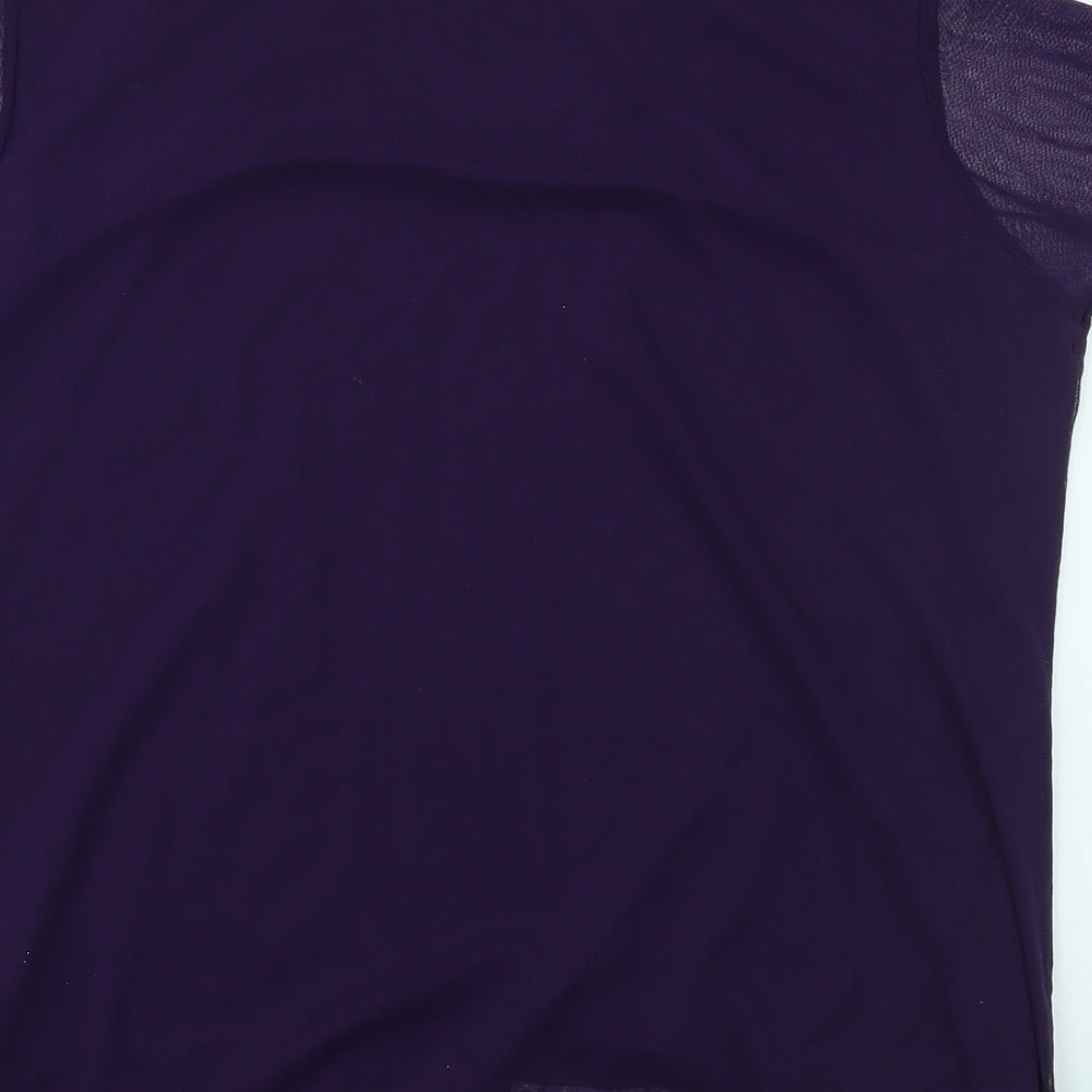 EWM Womens Purple   Basic T-Shirt Size L