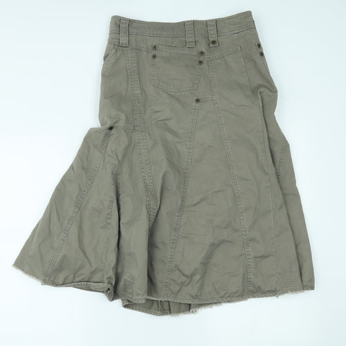 River Island Womens Beige   Pleated Skirt Size 10