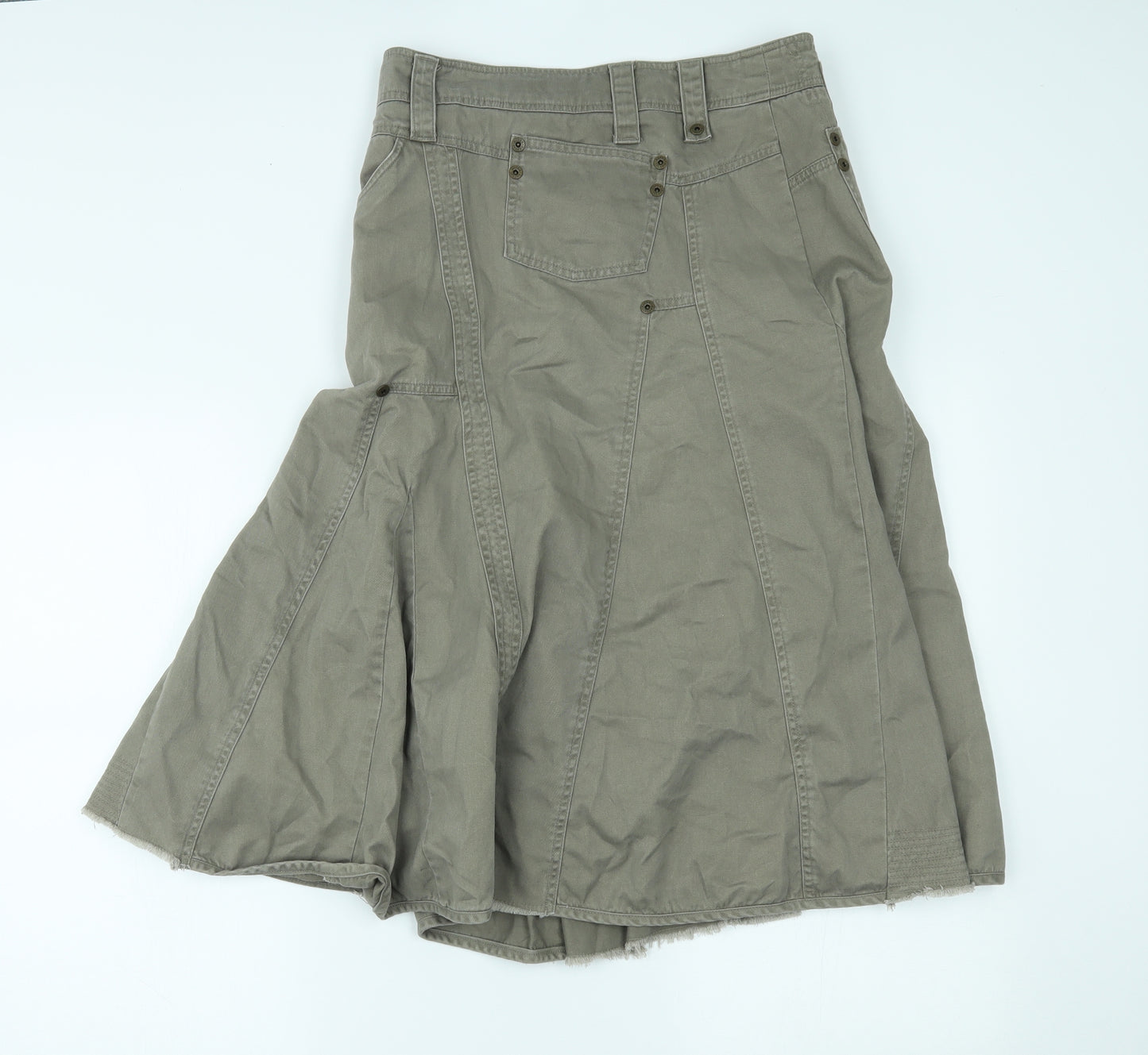 River Island Womens Beige   Pleated Skirt Size 10
