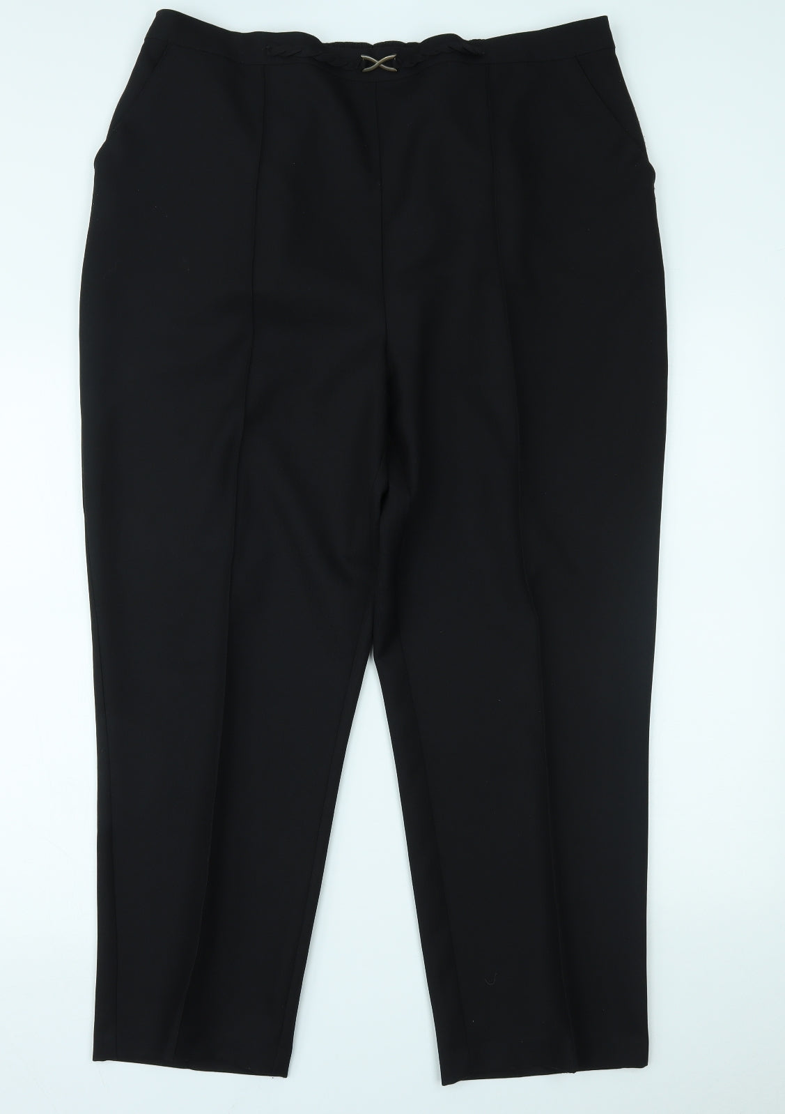 Papaya Womens Black   Trousers  Size 18 L27 in