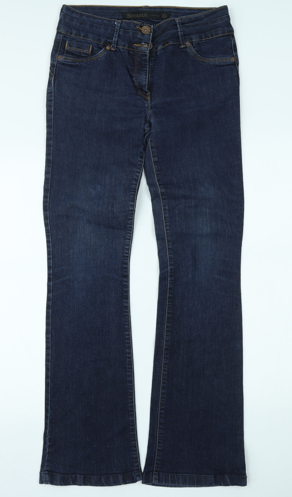 NEXT Womens Blue  Denim Bootcut Jeans Size 12 L31 in