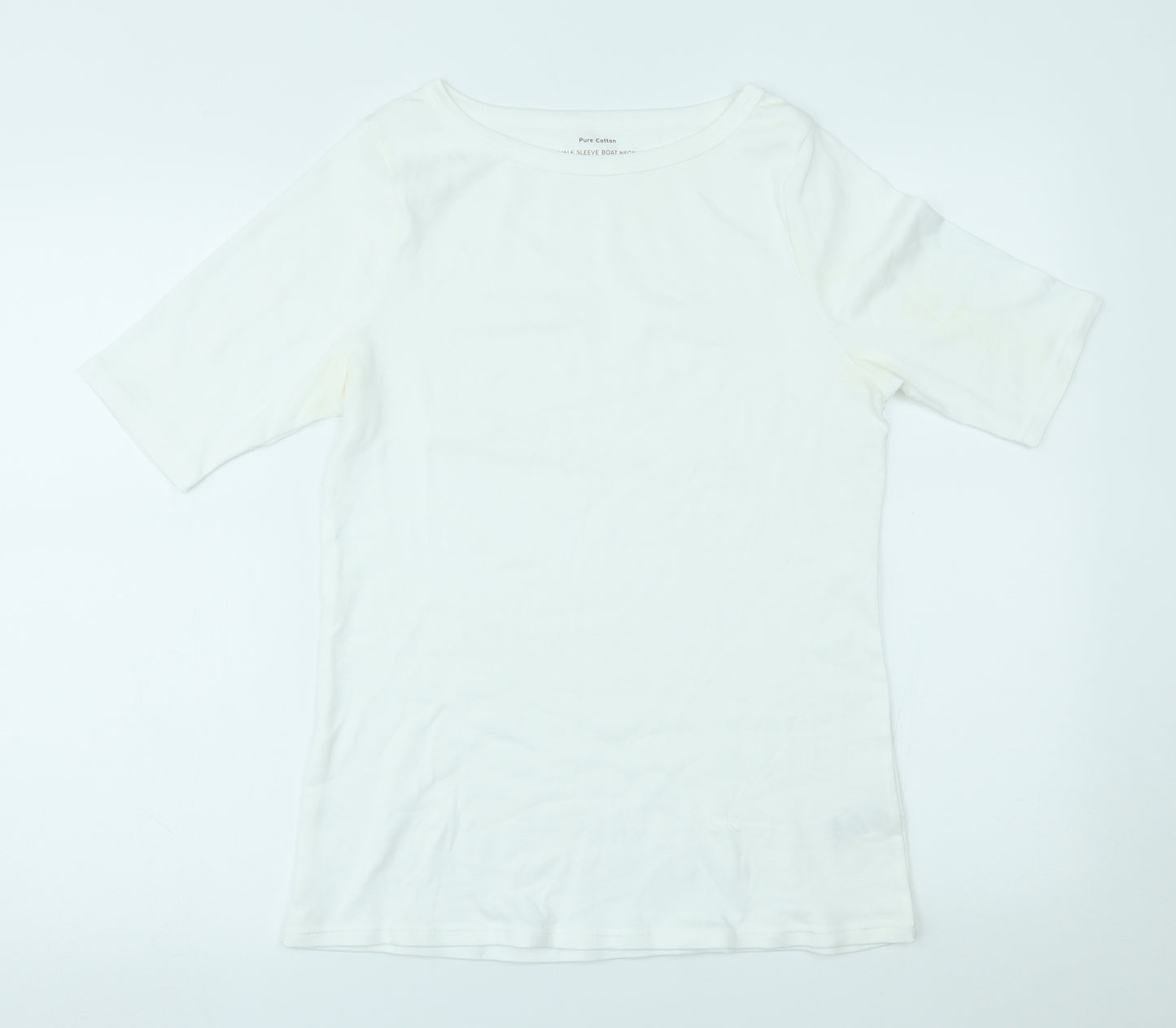 Marks and Spencer Womens White   Basic T-Shirt Size 14