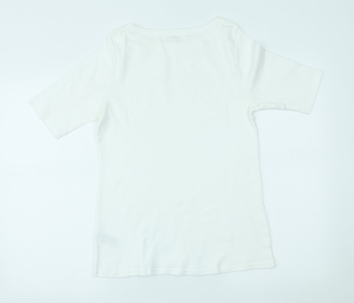 Marks and Spencer Womens White   Basic T-Shirt Size 14