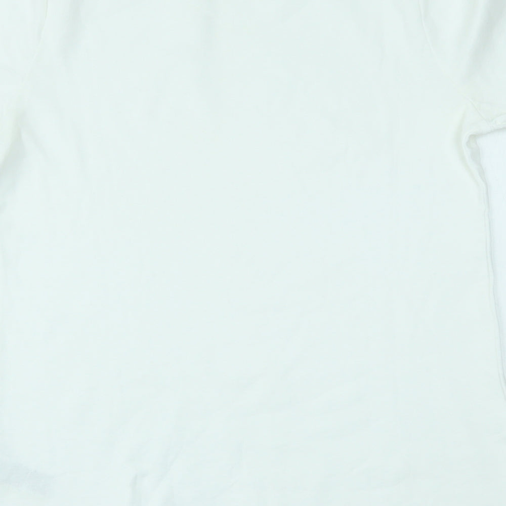 Marks and Spencer Womens White   Basic T-Shirt Size 14