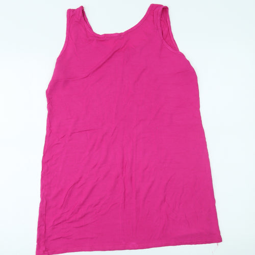Zuppe Womens Pink   Basic Tank Size 16