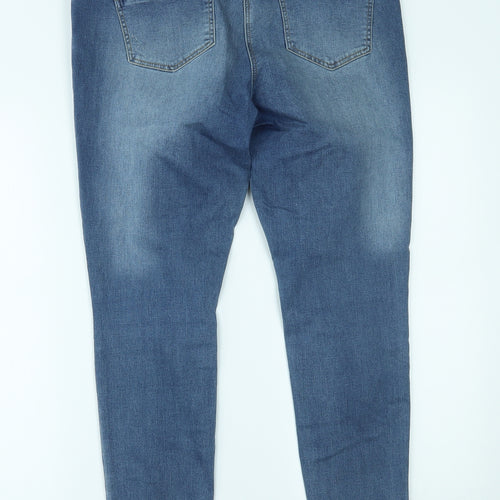 Nutmeg Womens Blue  Denim Skinny Jeans Size 14 L27 in