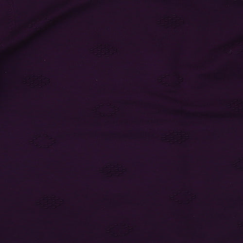 MICHA Womens Purple   Basic Blouse Size XL