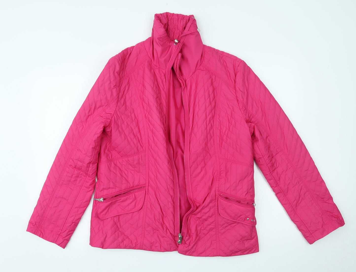 Gerry Weber Womens Pink   Overcoat Jacket Size 16