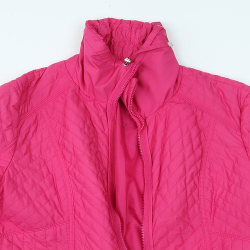 Gerry Weber Womens Pink   Overcoat Jacket Size 16