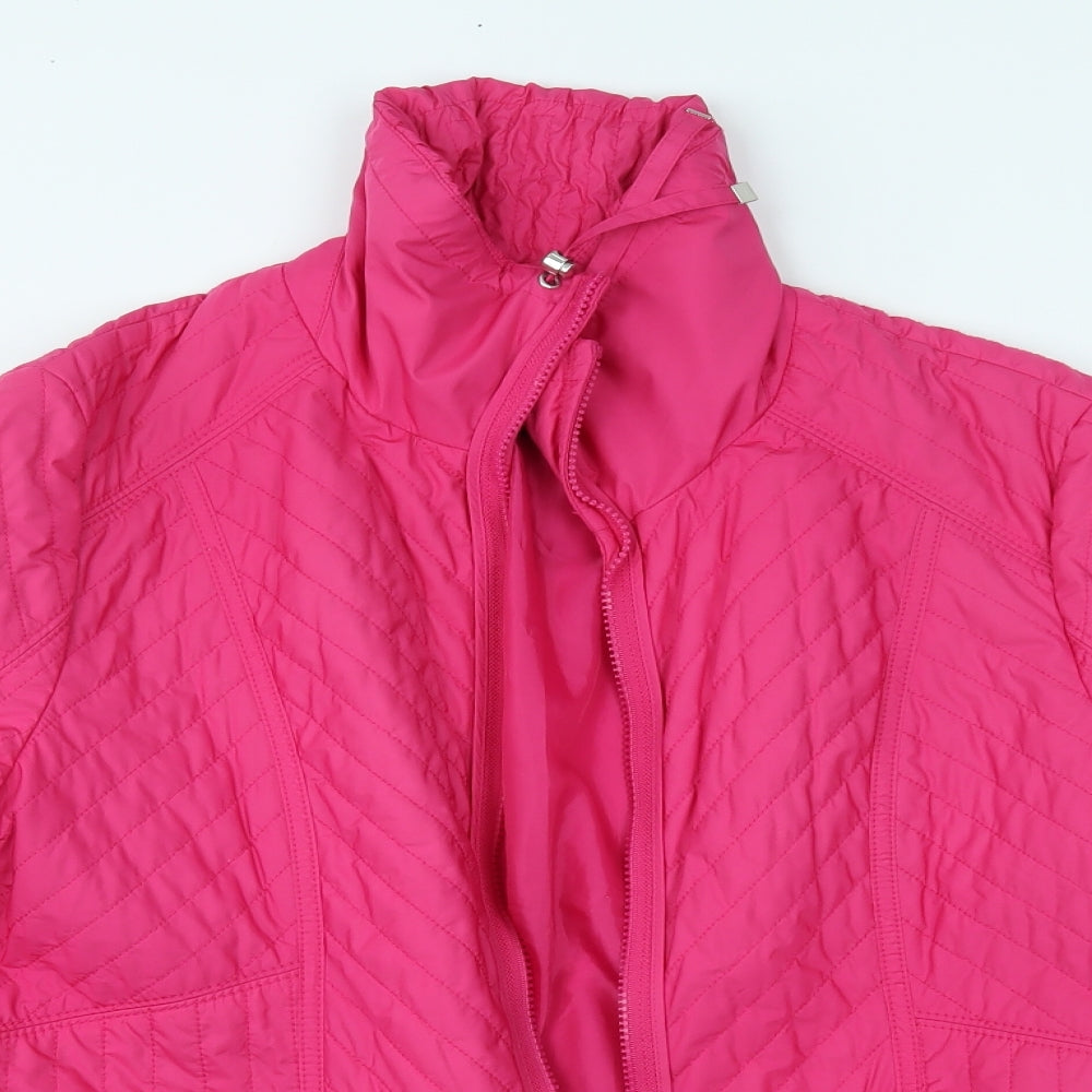 Gerry Weber Womens Pink   Overcoat Jacket Size 16