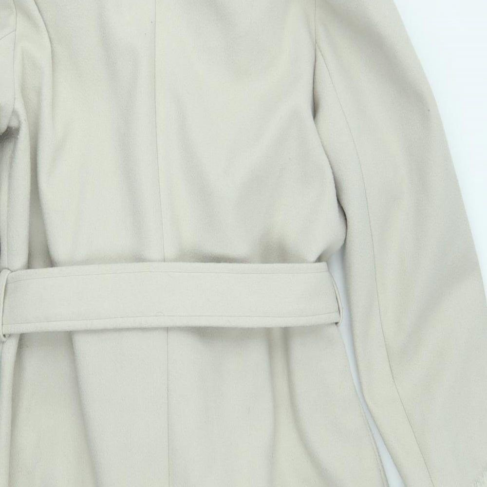 River Island Womens Beige   Overcoat Coat Size 14