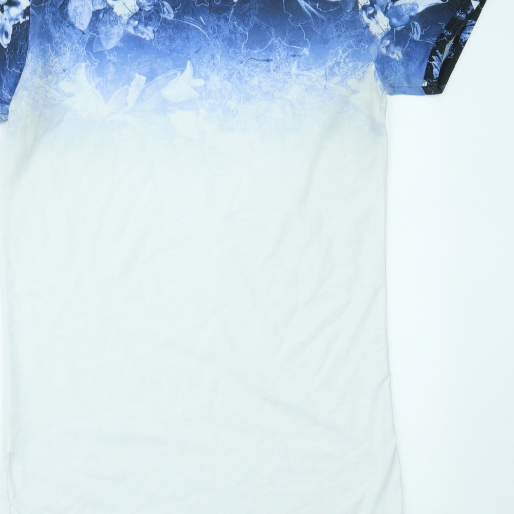 River Island Mens Blue    T-Shirt Size S