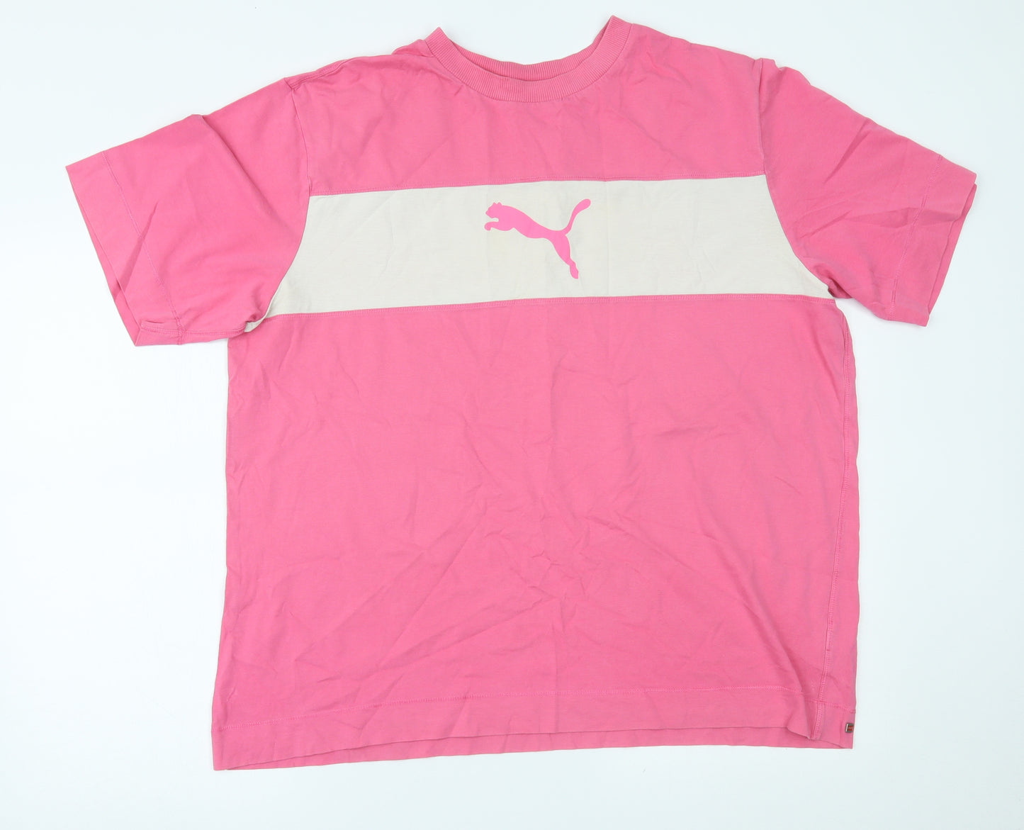 PUMA Womens Pink   Basic T-Shirt Size XL