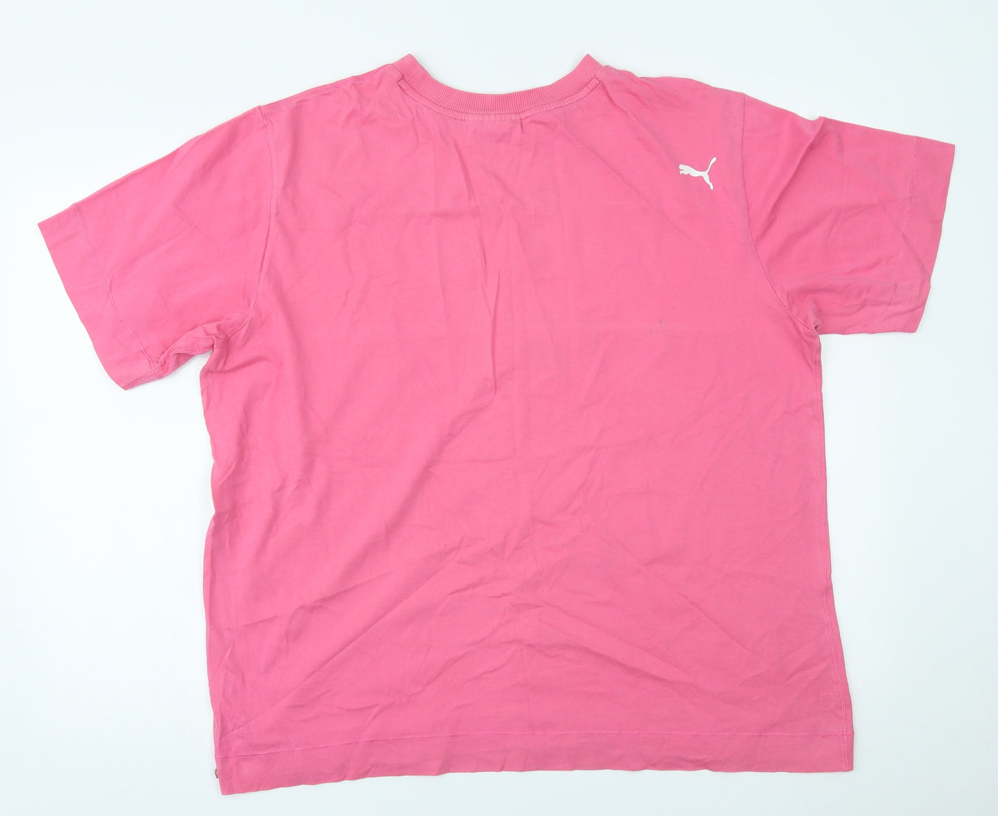 PUMA Womens Pink   Basic T-Shirt Size XL