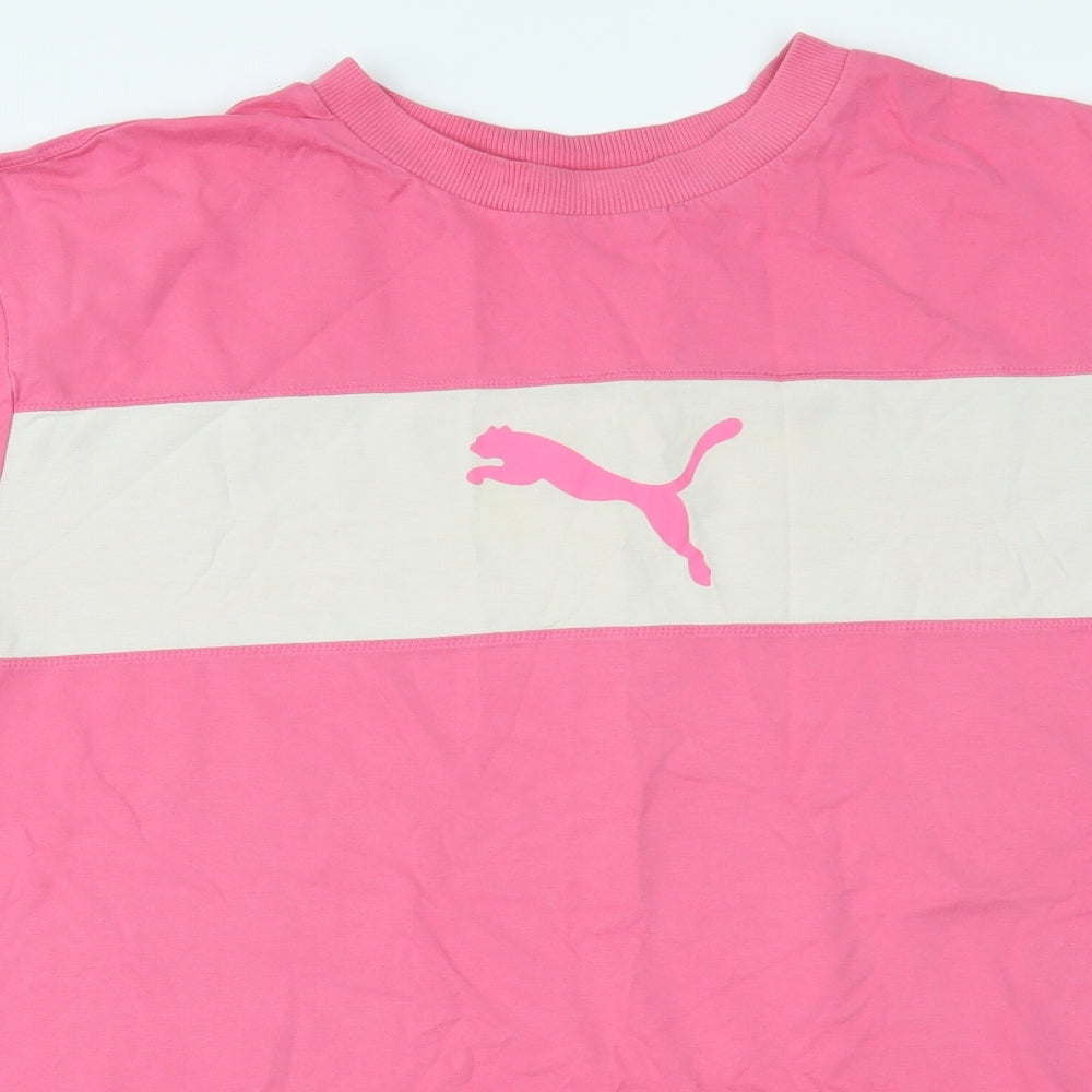 PUMA Womens Pink   Basic T-Shirt Size XL