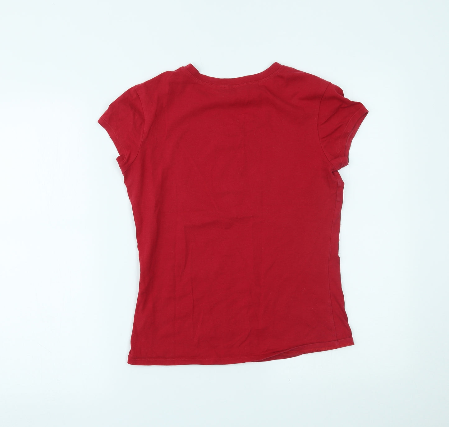 Guess Jeans Womens Red   Basic T-Shirt Size M
