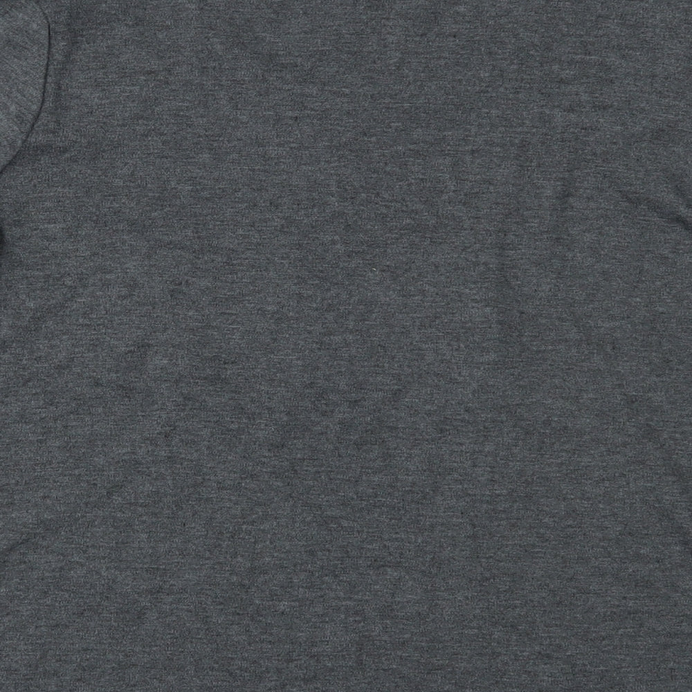 snow much fun Womens Grey Solid  Top Pyjama Top Size 20