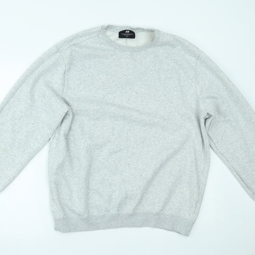 H&M Mens Grey   Pullover Jumper Size L