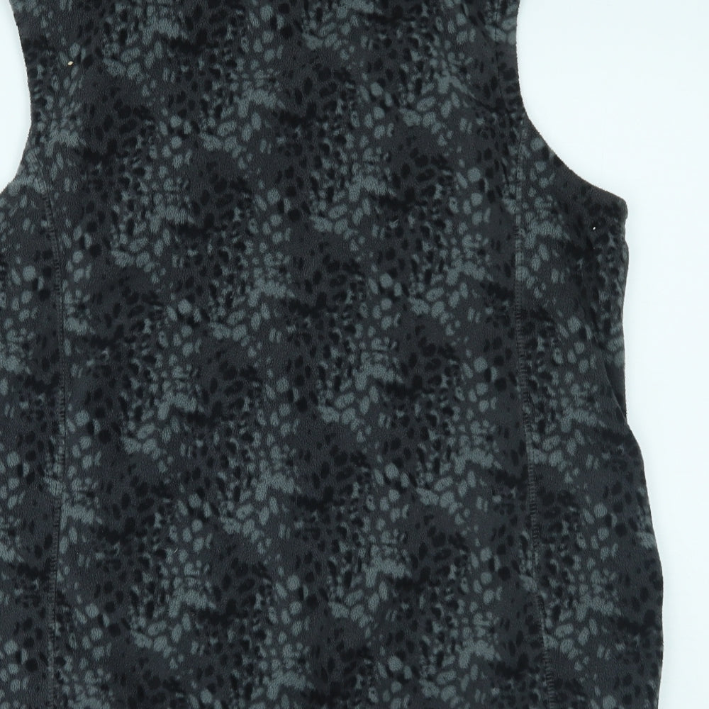 Store Twenty One Womens Grey Animal Print  Gilet Jacket Size 18