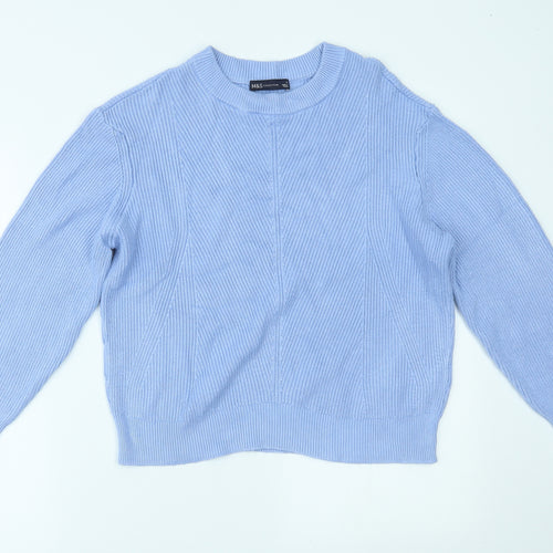 Marks and Spencer Womens Blue   Pullover Jumper Size M