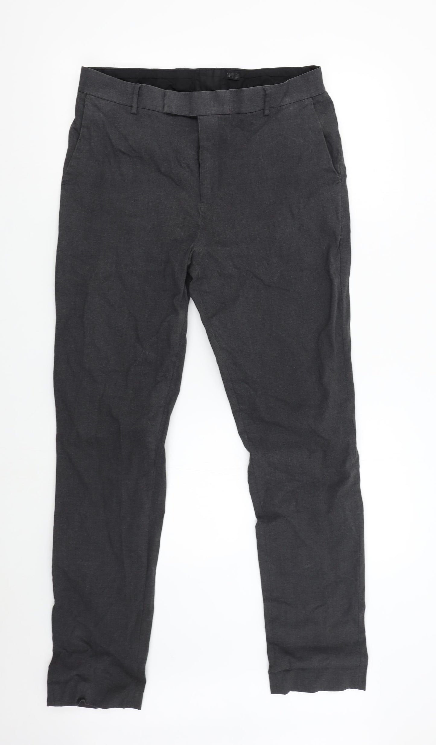 ASOS Mens Grey   Trousers  Size 34 L34 in