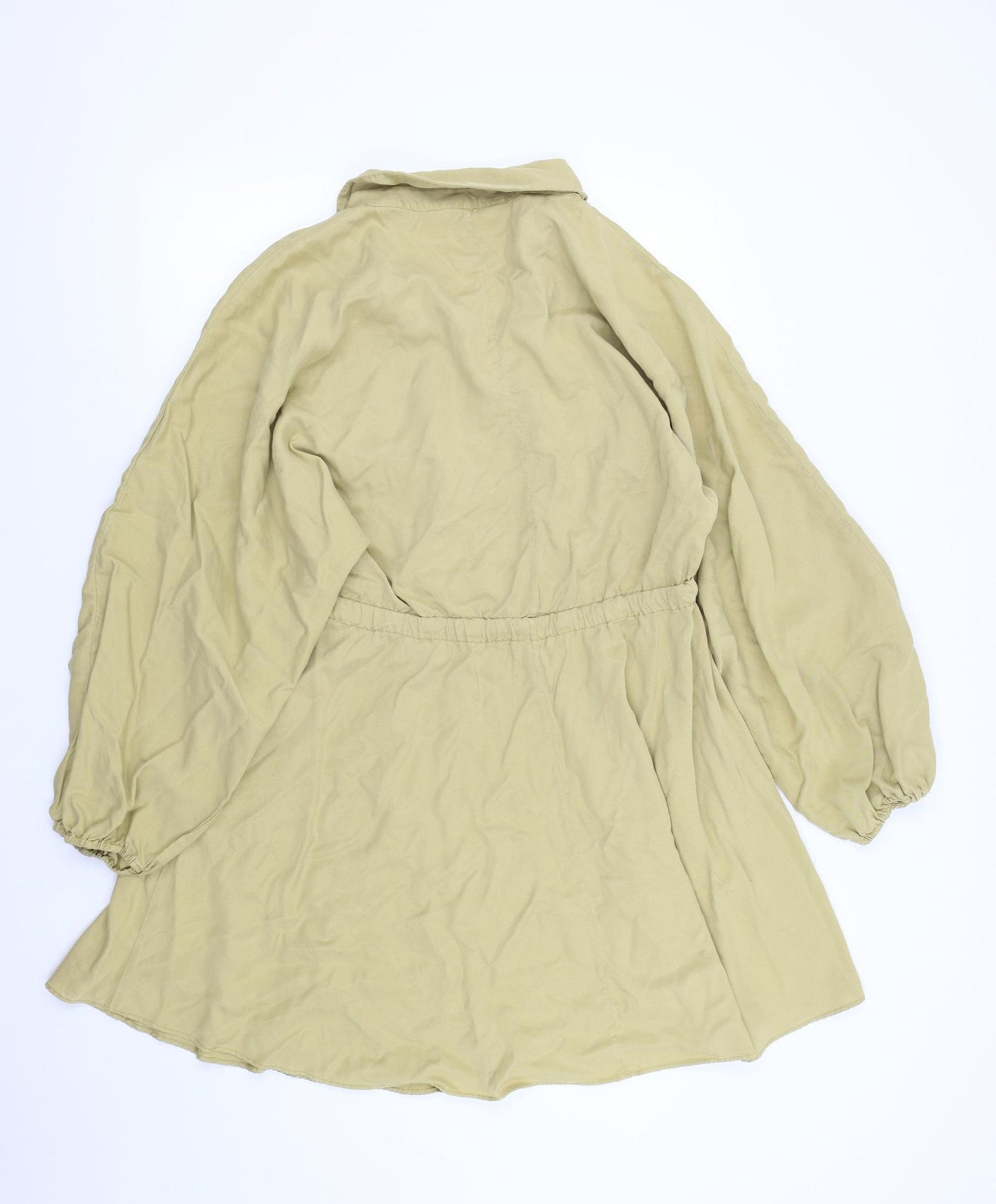 Zara Womens Brown   Shirt Dress  Size 2XL
