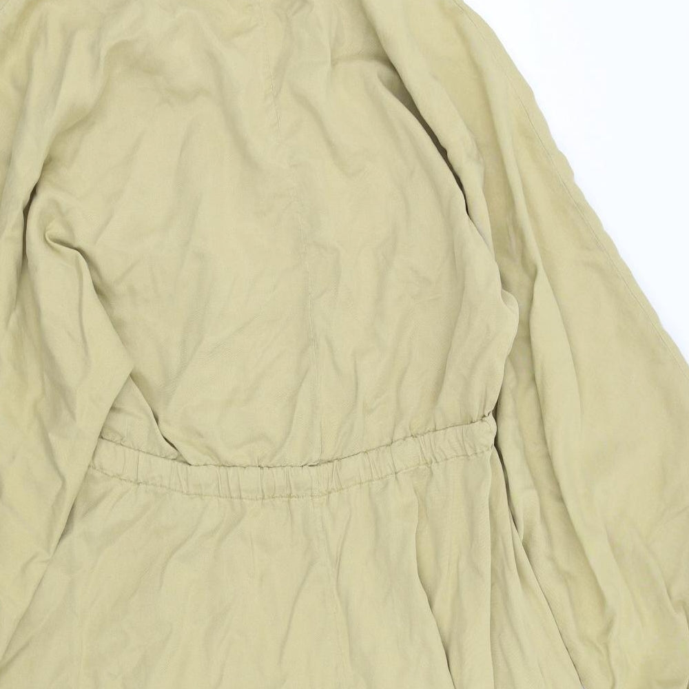 Zara Womens Brown   Shirt Dress  Size 2XL