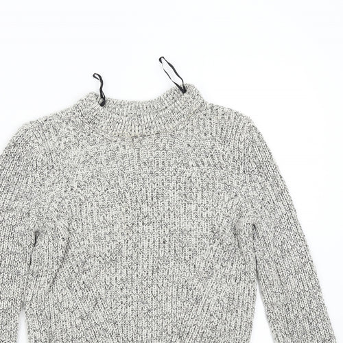 H&M Womens Grey  Knit Pullover Jumper Size XS