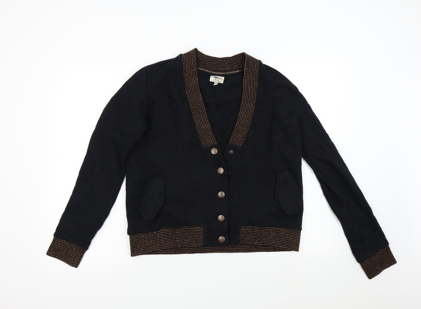 NEXT Womens Black   Bomber Jacket Jacket Size 12