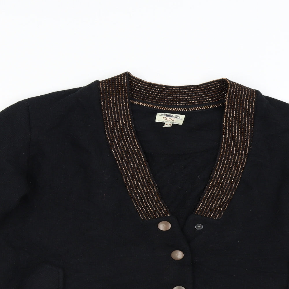 NEXT Womens Black   Bomber Jacket Jacket Size 12