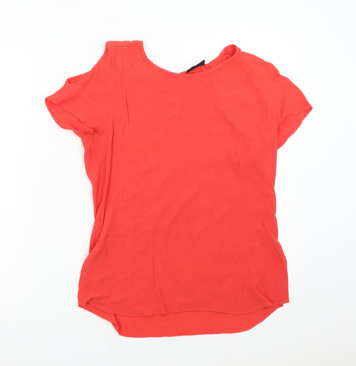 Wallis Womens Red Basic Blouse Size S