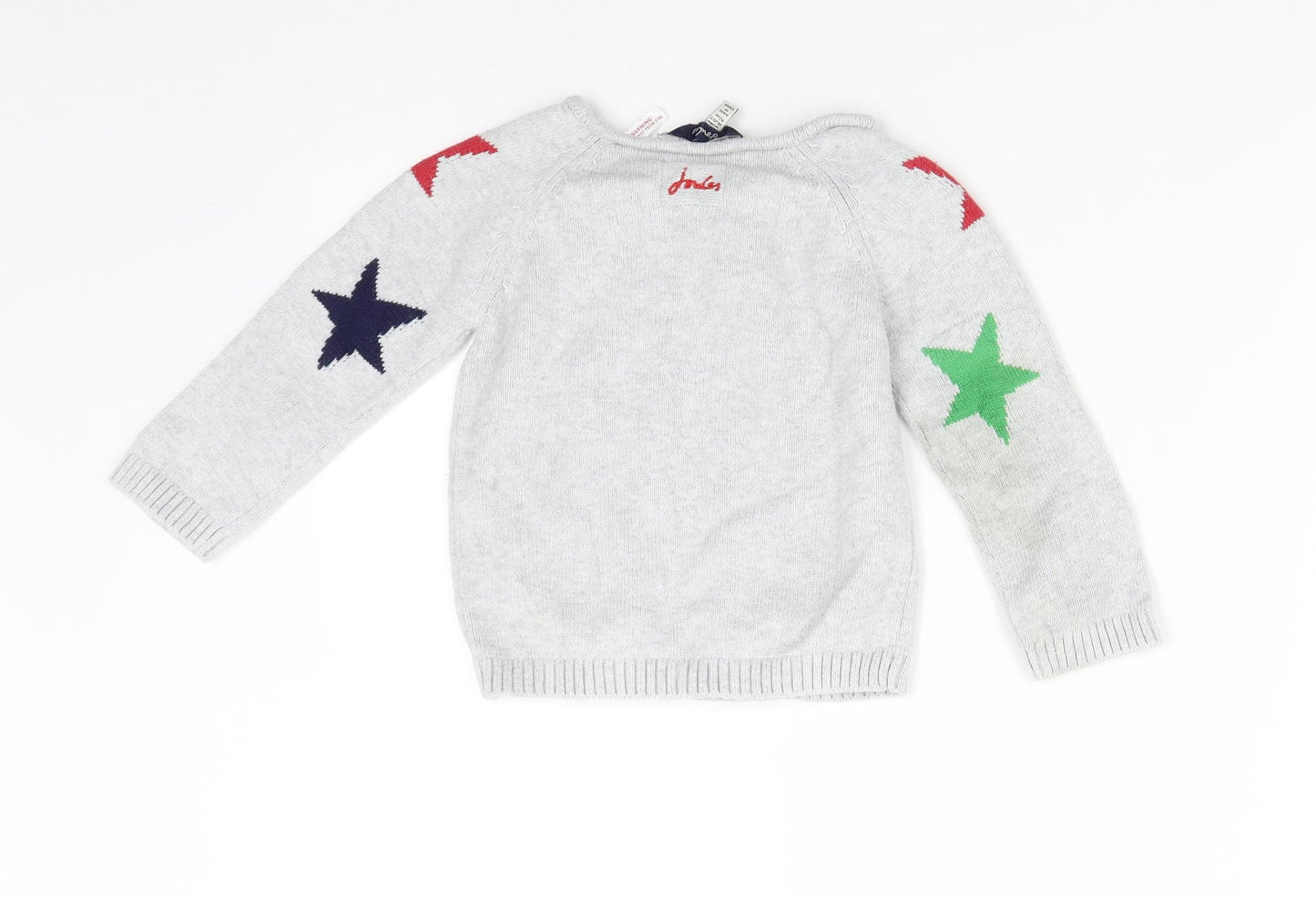 Joules Baby Green  Knit Pullover Jumper Size 18-24 Months  - Stars
