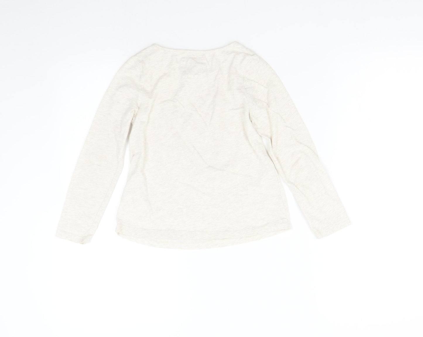 TU Girls Beige   Basic T-Shirt Size 7 Years  - Heart