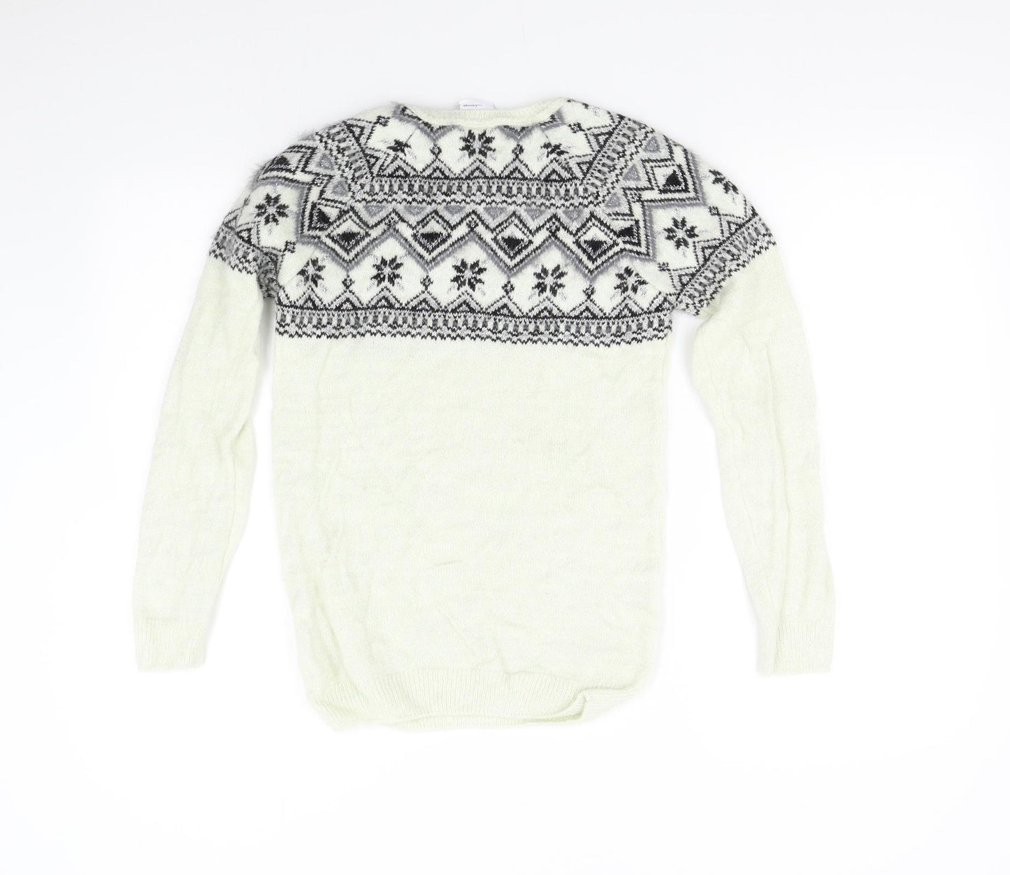 George Girls Multicoloured Geometric Knit Pullover Jumper Size 11-12 Years