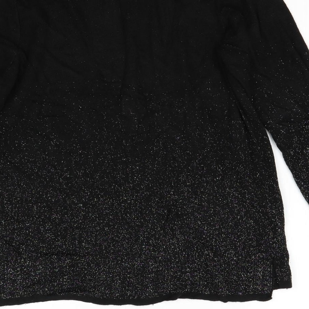 LC Wakiki Womens Black  Knit Pullover Jumper Size L