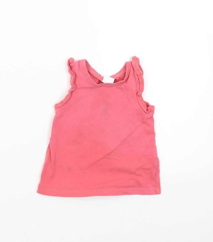 NEXT Baby Pink Basic Tank Size 9-12 Months